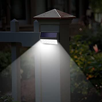 marque generique - Applique Murale à énergie Solaire LED Lampe De Clôture  De Jardin Extérieure étanche Blanc Chaud - Eclairage solaire - Rue du  Commerce
