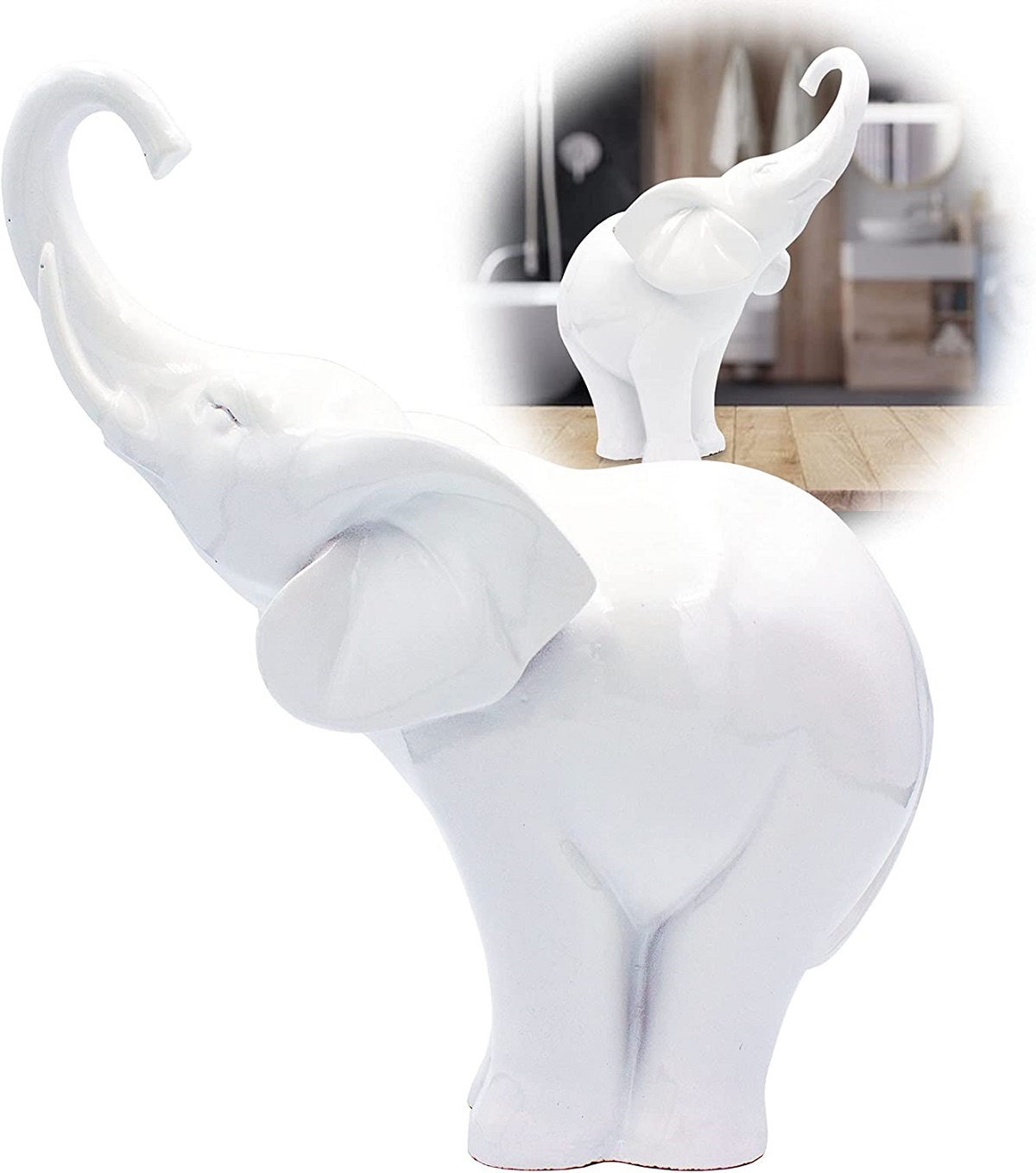 Statuette-elephant-blanc