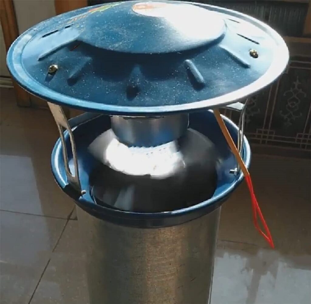 4 lames Poêle à chaleur Ventilateur Ventilateur de cheminée non éle